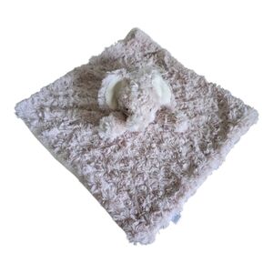 Oobles Danbar Pink Cream Elephant Fur Security Baby Blanket